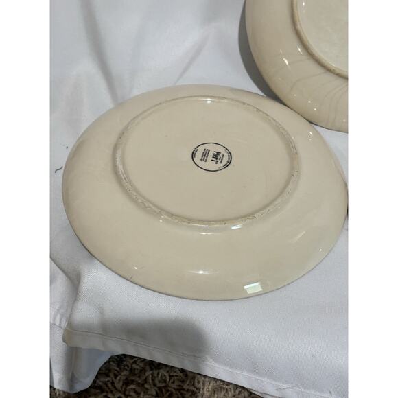 Pier 1 Moody Blooms Floral Hand Painted Ceramic 8" Salad Plates Set Of 3 - Picture 10 of 10